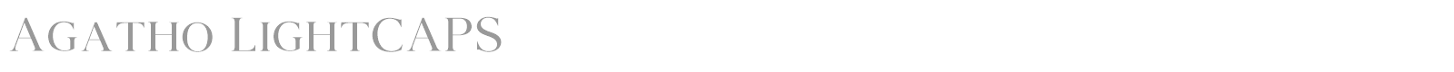 Agatho font preview